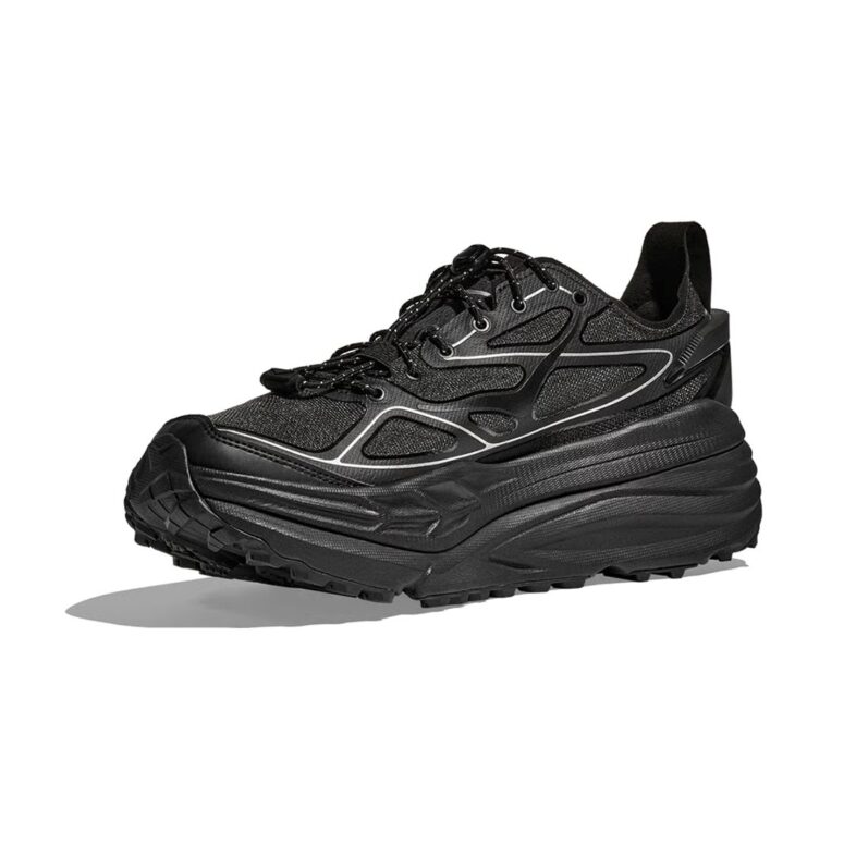 Hoka Stinson One7 Hombre Black/Silver - Imagen 3