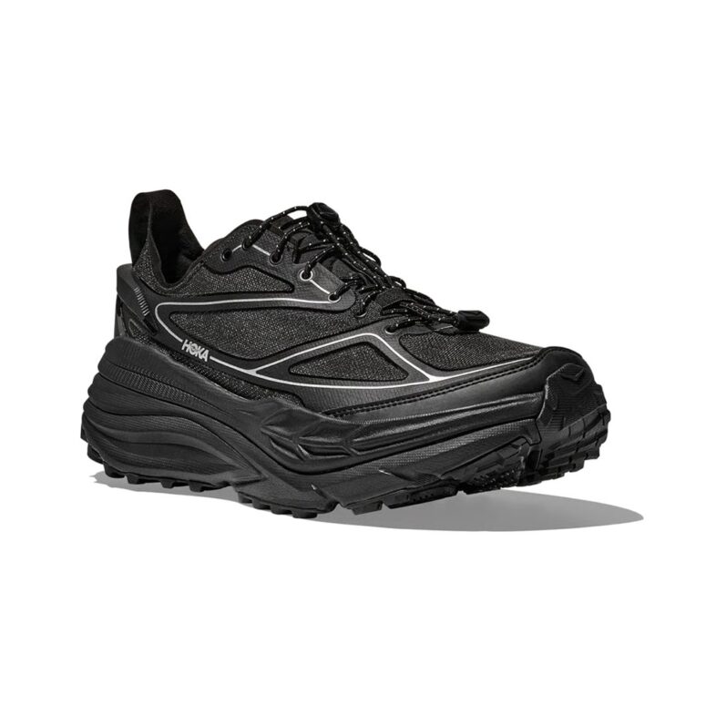 Hoka Stinson One7 Hombre Black/Silver - Imagen 6