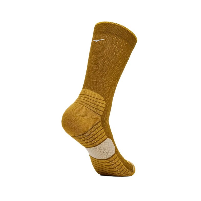 Tripack Calcetines HOKA Crew Run Crwy seed / Neon Cantlpe / Bell Pepper - Imagen 3
