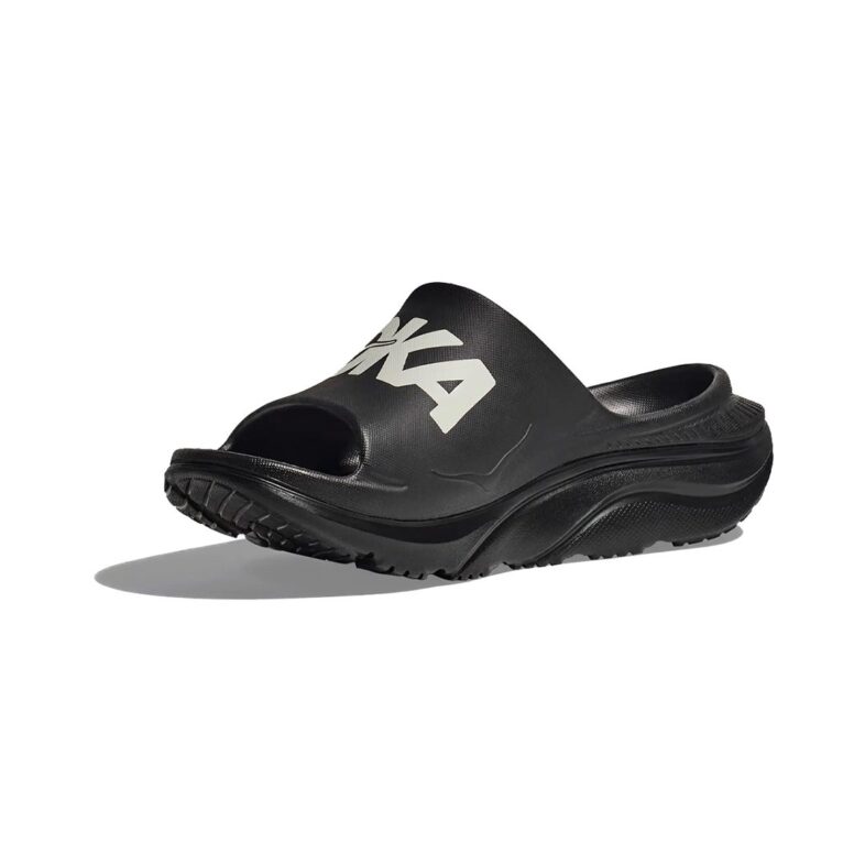 Hoka Hombre Ora Athletic Slide Black/White - Imagen 3