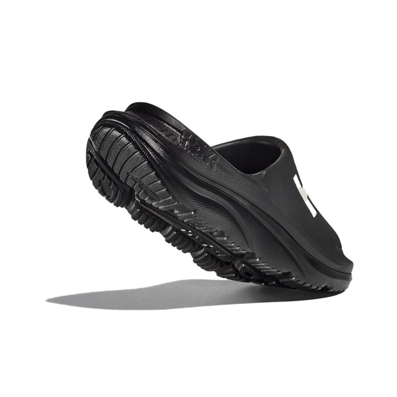 Hoka Hombre Ora Athletic Slide Black/White - Imagen 4