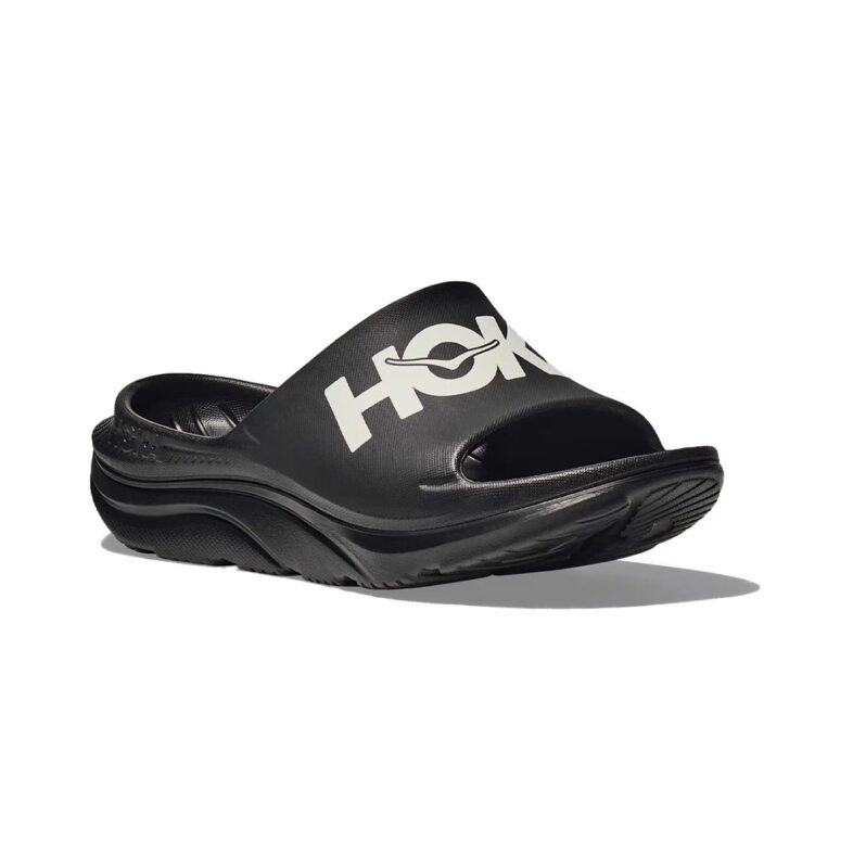 Hoka Hombre Ora Athletic Slide Black/White - Imagen 6