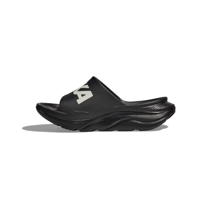 Hoka Hombre Ora Athletic Slide Black/White - Imagen 8