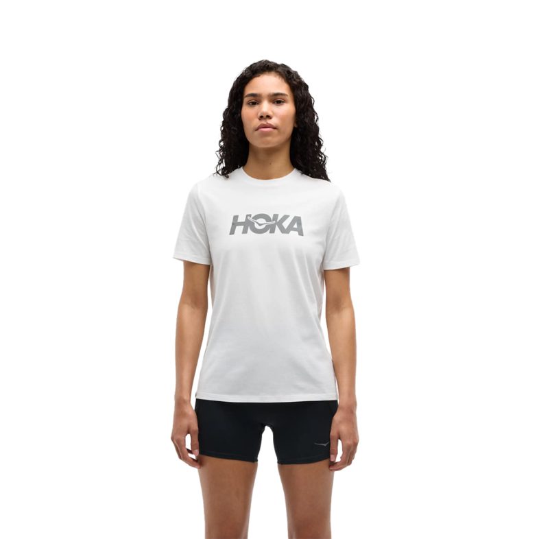 Polera Hoka Mujer CTN SS Tee White