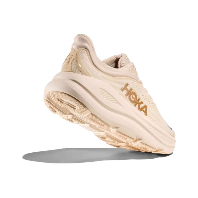 Hoka Bondi 9 Mujer Vanilla / Birch - Imagen 4
