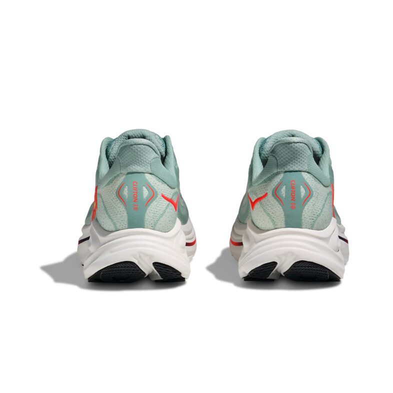 Hoka Clifton 10 Hombre Sage/Neon Flame - Imagen 5