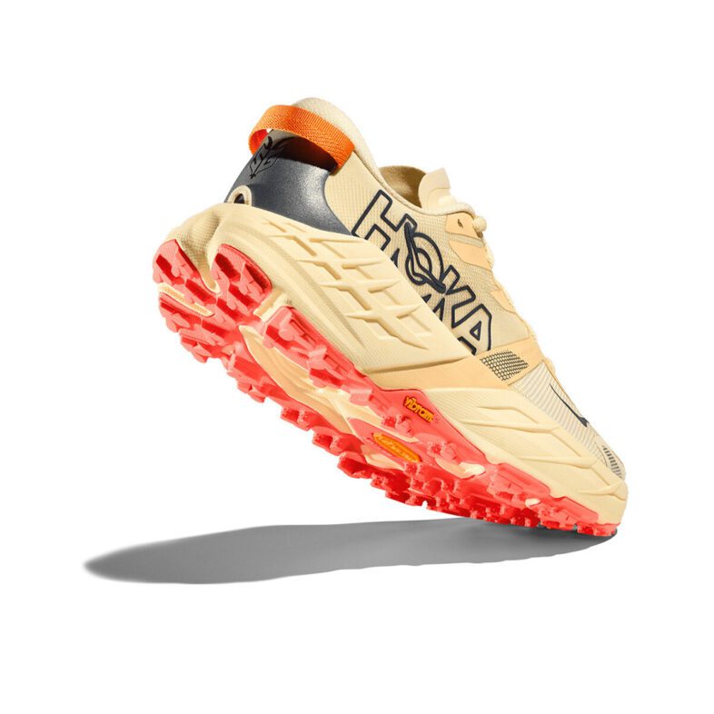 Hoka Speedgoat 7 Mujer Vintage Yellow/Neon Flame - Imagen 4