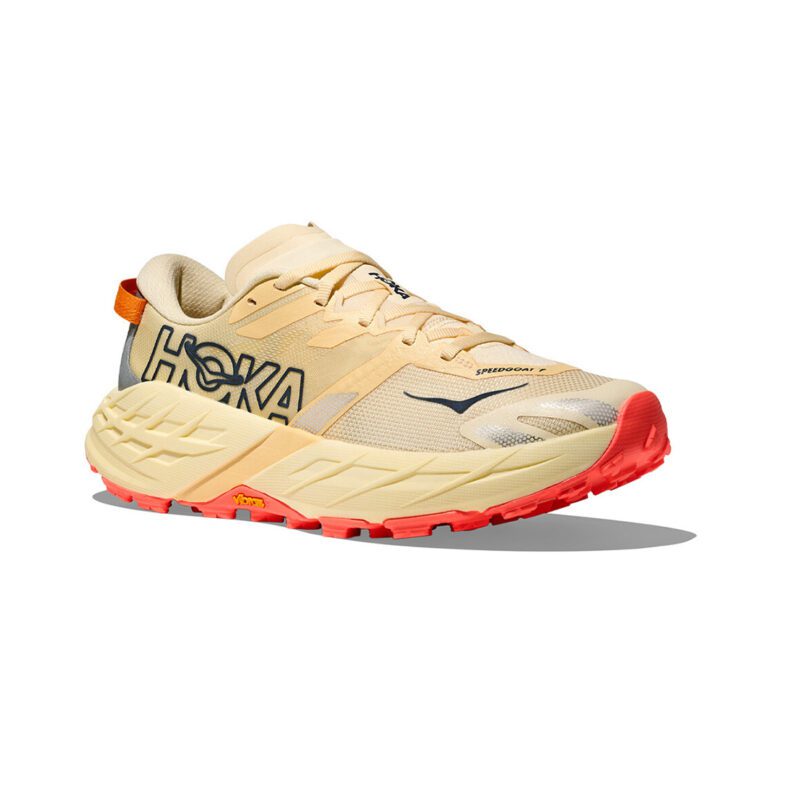 Hoka Speedgoat 7 Mujer Vintage Yellow/Neon Flame - Imagen 6