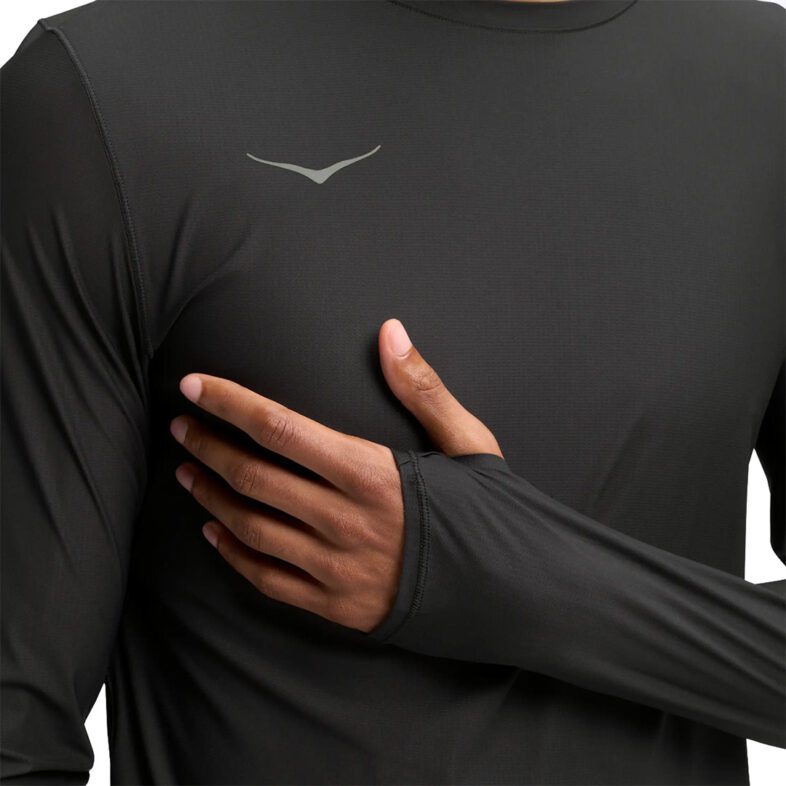 Polera Hoka Long Airolite 2.0 Black - Imagen 4