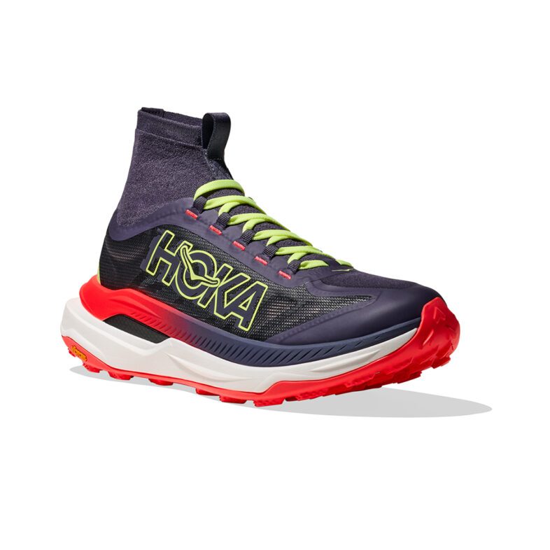 Hoka Tecton X 3 Hombre Squid Ink/Neon Flame - Imagen 6