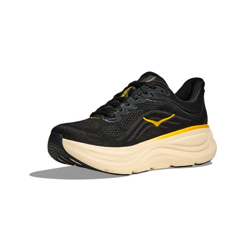 Hoka Bondi 9 Hombre Carbon Black / Yellow Gold - Imagen 3