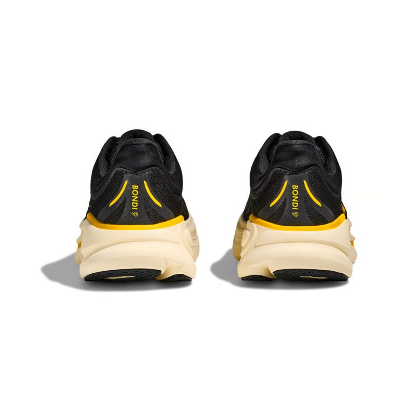 Hoka Bondi 9 Hombre Carbon Black / Yellow Gold - Imagen 5
