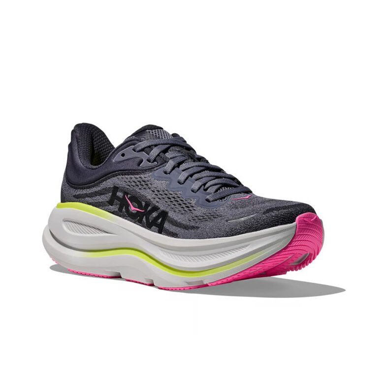 Hoka Bondi 9 Mujer Charcoal Grey / Grey Skies - Imagen 6