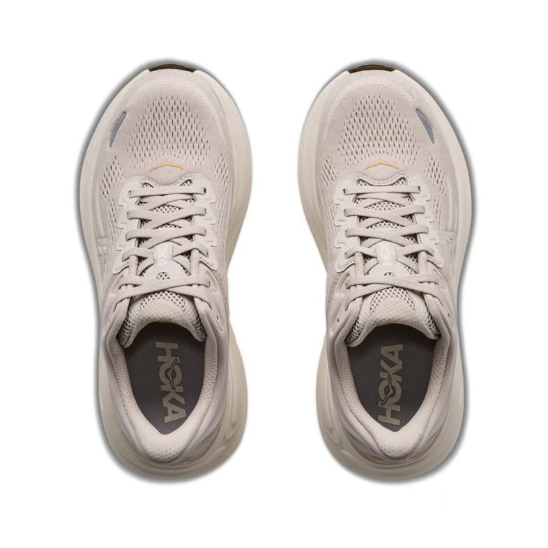Hoka Bondi 9 Mujer River Rock Grey / Alabaster - Imagen 2