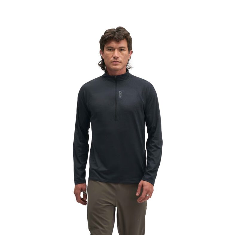 Polerón Hoka SkyForm Half Zip Black