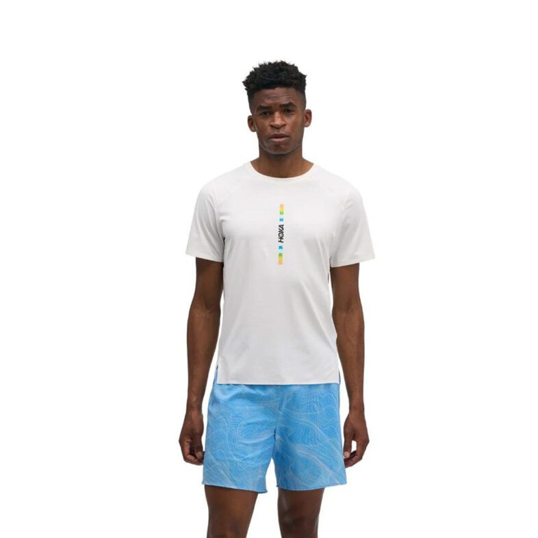 Polera Hoka Veryrun SS Joy Part White