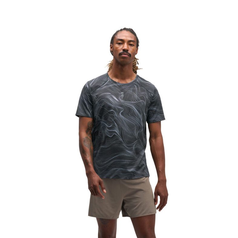 Polera Hoka Everyrun Black / White