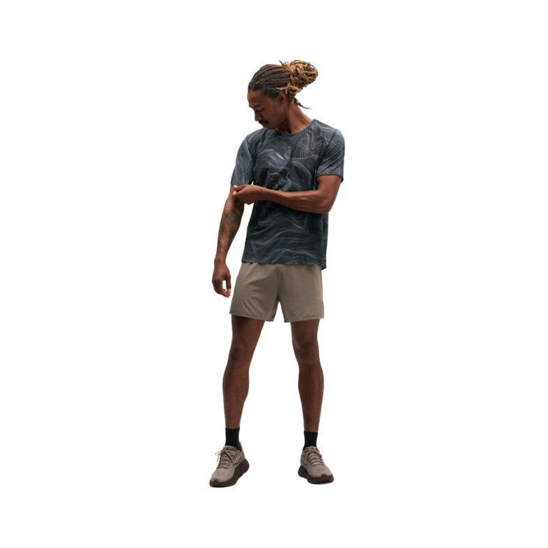 Polera Hoka Everyrun Black / White - Imagen 3