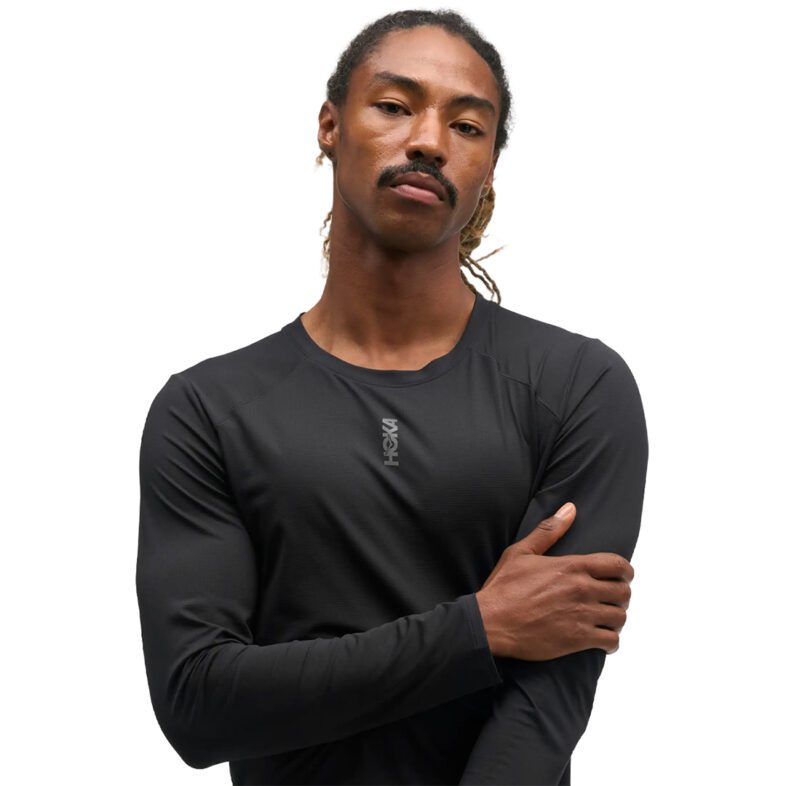 Polera Hoka EveryRun Long Sleeve Black - Imagen 3
