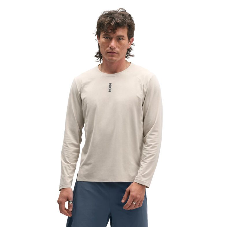 Polera Hoka EveryRun Long Sleeve River Rock Grey