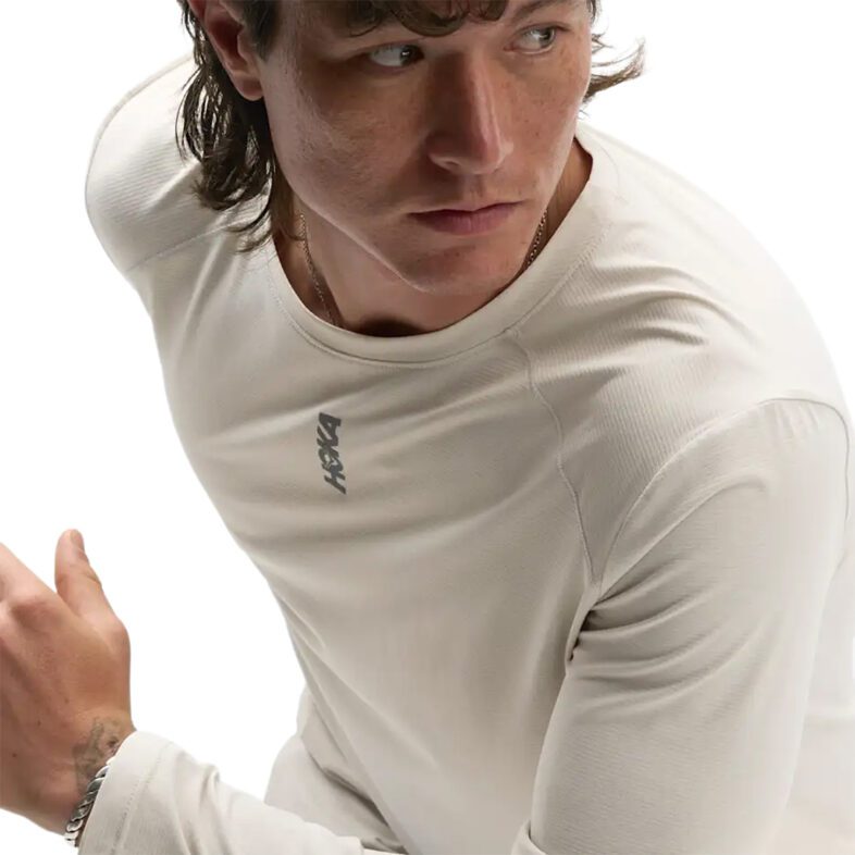 Polera Hoka EveryRun Long Sleeve River Rock Grey - Imagen 4