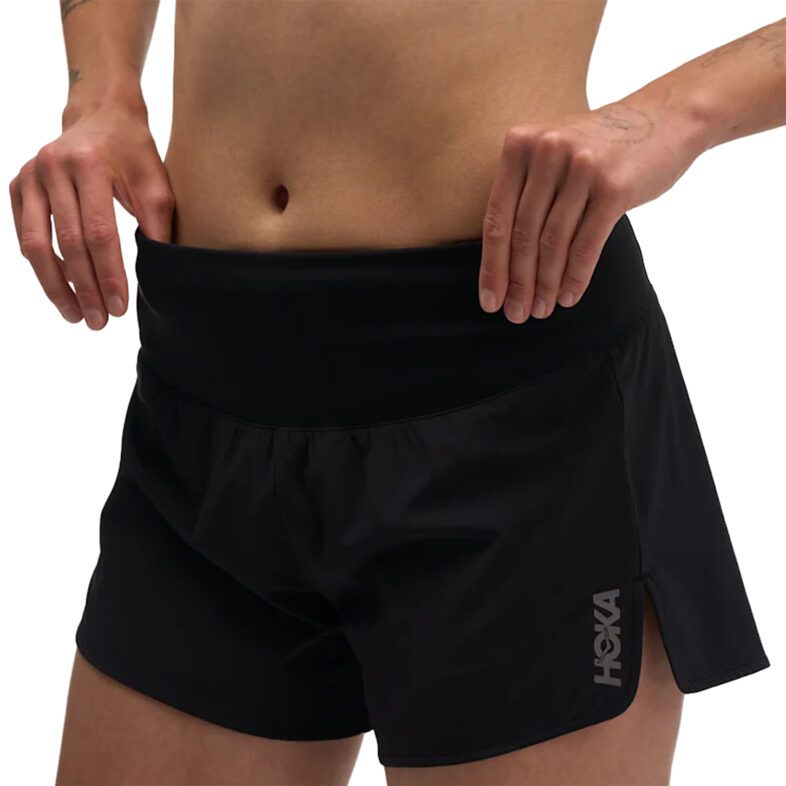 Shorts Hoka Mujer Glide MR 3.5'' Brief Black - Imagen 4