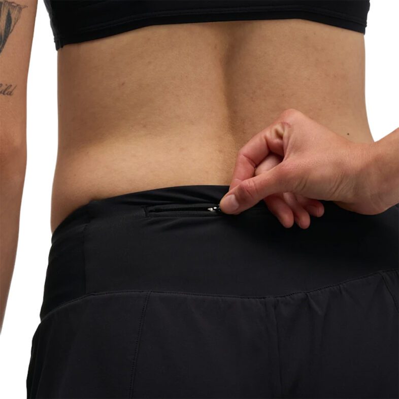 Shorts Hoka Mujer Glide MR 3.5'' Brief Black - Imagen 5