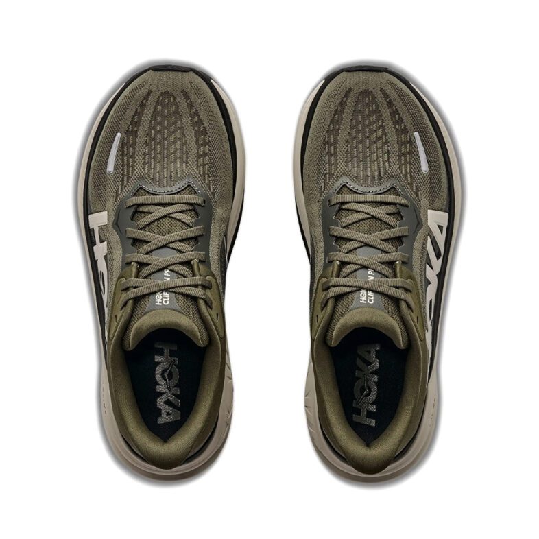 Hoka Clifton Pro Hombre Antique Olive / River Rock Grey - Imagen 2