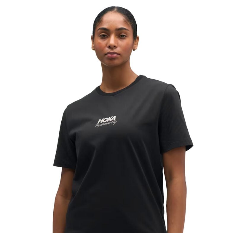 Polera Hoka Unisex Mosaic Logo Black - Imagen 3
