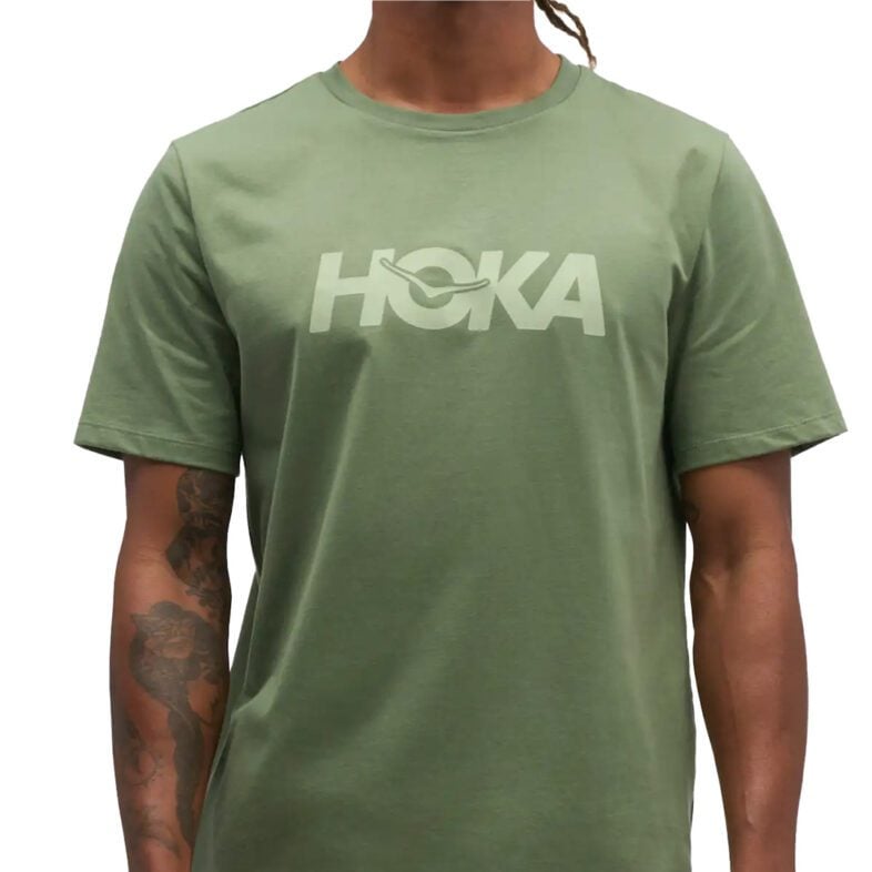 Polera Hoka Core Logo Green - Imagen 4