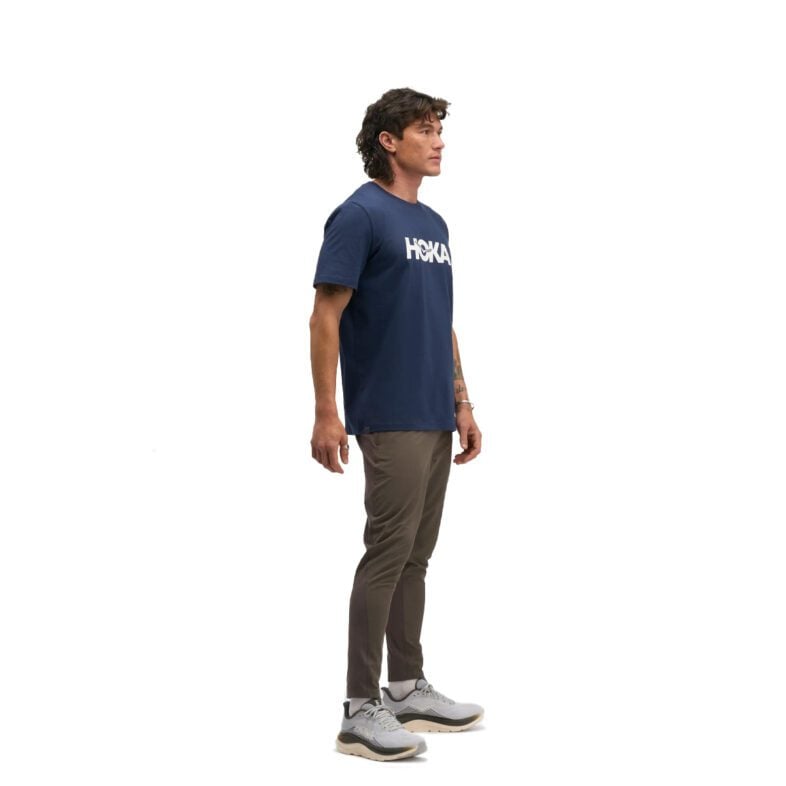 Polera Hoka Core Logo Varsity Navy - Imagen 3