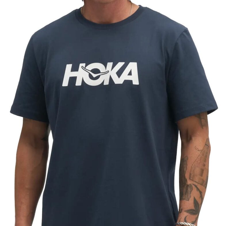 Polera Hoka Core Logo Varsity Navy - Imagen 4