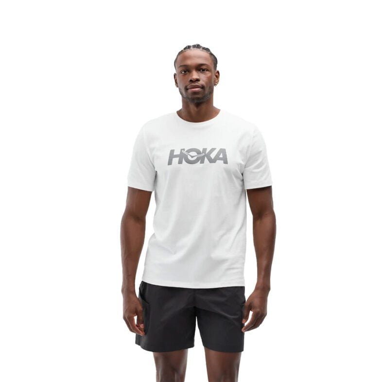 Polera Hoka Core Logo White - Imagen 1