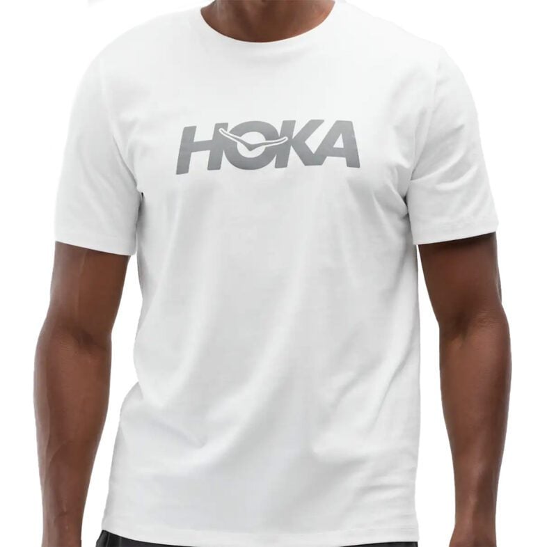 Polera Hoka Core Logo White - Imagen 4