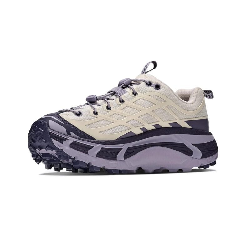 Hoka Mafate Three2 Wordmark Mujer Beige - Imagen 3